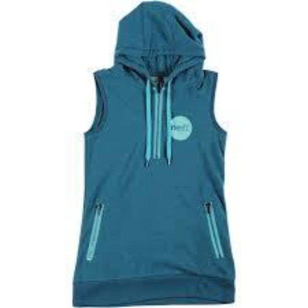 Neff Maddie Sleeveless Hoodie Blue/Aqua Size Small